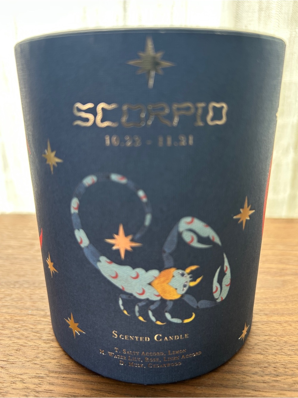 EUC Lou Benesch x Anthropologie Stargazer Zodiac Boxed Candle, Scorpio - Picture 2 of 7